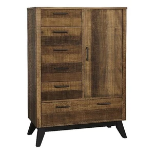 Westwood Design Urban Rustic Wood Chifferobe Brushed Wheat - Picture 1 of 2
