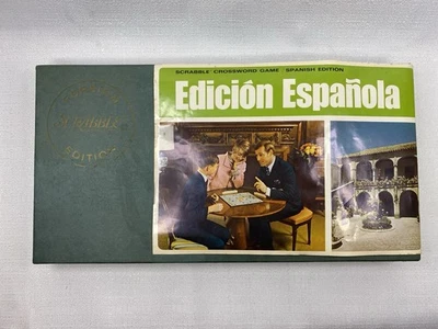 Vintage Scrabble Foreign Edition Spanish 1960s Board Word Game EUC - Image 1 of 4