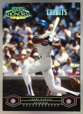 Andre Dawson 2004 Playoff Honors Créditos Oro/25 #42 Cachorros Foto 1 de 4