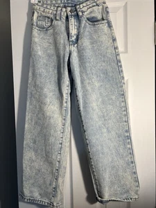 Youth Girls Size 8Y Distressed Denim Jeans – Y2K Aesthetic GB18401-2010 - Picture 1 of 4