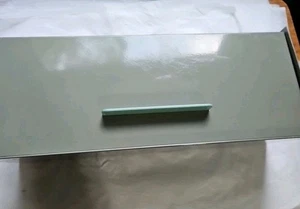 Buzón de pared de metal verde oliva Modbox Mid Century excelente estado de funcionamiento - Imagen 1 de 13
