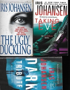 3 IRIS JOHANSEN Paperbacks - Taking Eve  Dark Tribute  The Ugly Duckling - Imagen 1 de 1