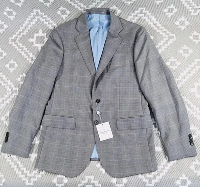 Richard James BNWT Mens Wilder Grey Check Suit Jacket Size 42 100% Wool Italy - Image 1 of 4