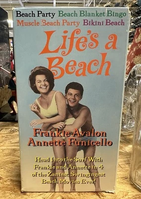 Vintage Life's A Beach VHS Box Set Frankie Avalon Annette Funicello - image 1 of 3