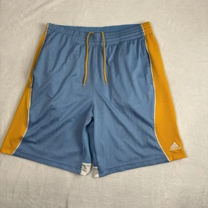 Adidas Denver Nuggets blau gelb Basketball Shorts Herren Large Distressed - Bild 1 von 12