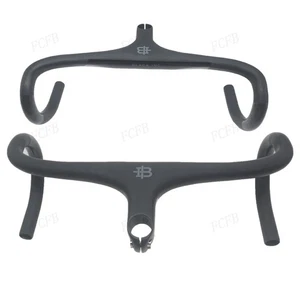Carbon Road Bicycle Drop Bar Integrated Handlebar with Stem Mount 380-440mm - Afbeelding 1 van 21