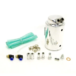 1000ML ALUMINUM RACE TYPE 3 OIL RESERVOIR CATCH TANK CAN TURBO CHARGED NA - Picture 1 of 2