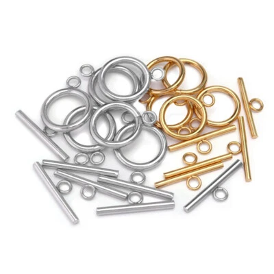 20 sets Stainless Steel OT Clasps Connectors for DIY Bracelet Necklace Making - Image 1 of 4