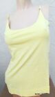 Cami 100% Pima Cotton Light Yellow XL Adjustable Straps Adam Lippes $38 Camisole