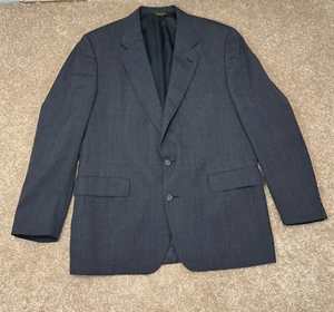 VTG John Weitz Blazer Navy Blue 2 Buttons Sport Coat Union Made See Measurements - Picture 1 of 7
