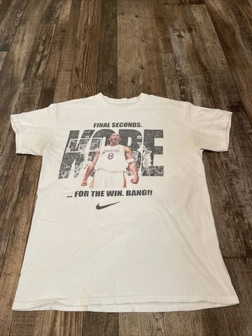 RARE Vintage NIKE 2006 Kobe Bryant Los Angeles Lakers BANG! Shirt Size Medium Cover