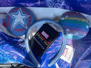 Disney Parks Marvel Pride Collection Mickey Mouse Ears Headband New w/ Tags - Picture 1 of 2