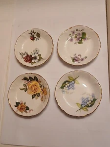 ⚡️ Heritage Blossom Princess House Fine Porcelain Tea Cup Saucer Plates X 4 Gold - Picture 1 of 10