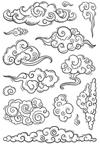 Clouds Clear Stamp Set - Picture 1 of 5