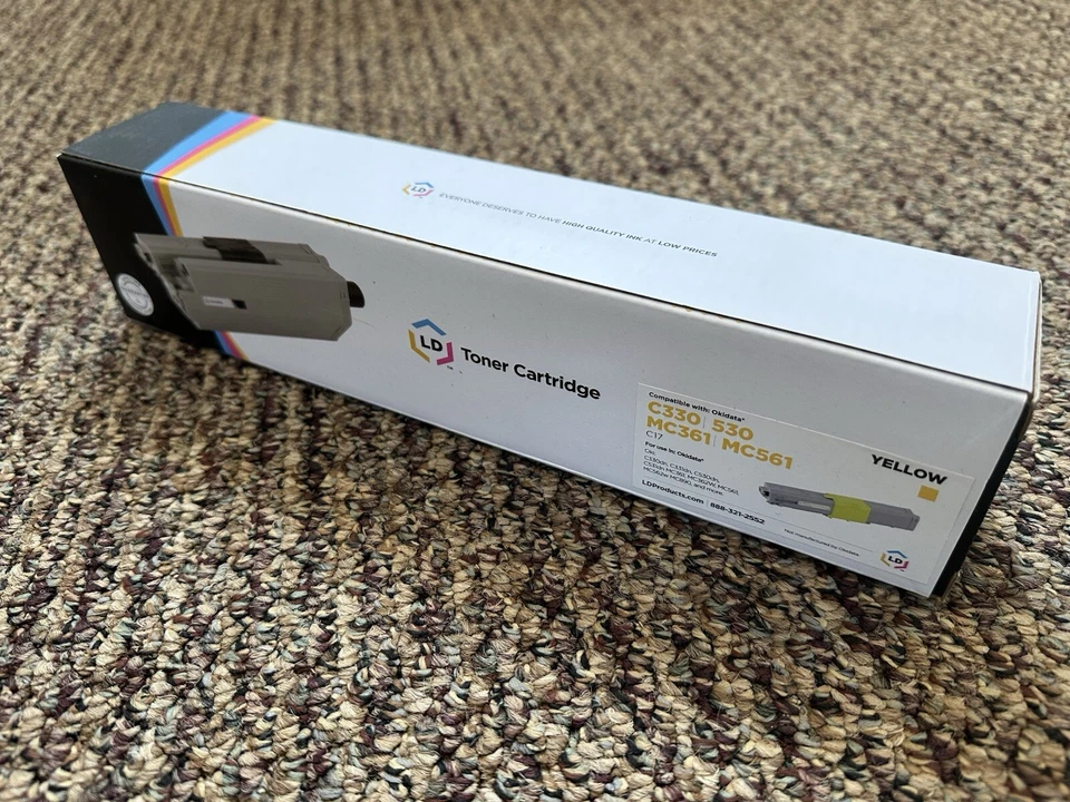 LD Compatible Okidata Type C17 / 44469701 Yellow Toner Cartridge - Image 1 of 1