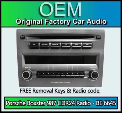 Porsche Boxster 987 CDR24 cd player Harman Becker BE 6645 radio Plug & Play - Image 1 of 3
