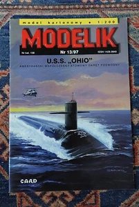USS OHIO - PAPER MODEL - MODELIK - 1/200 - Imagen 1 de 3