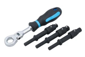 Juego de 4 adaptadores de martillos neumáticos en espuma con broca de impacto y llave de accionamiento cuadrada - Imagen 1 de 7