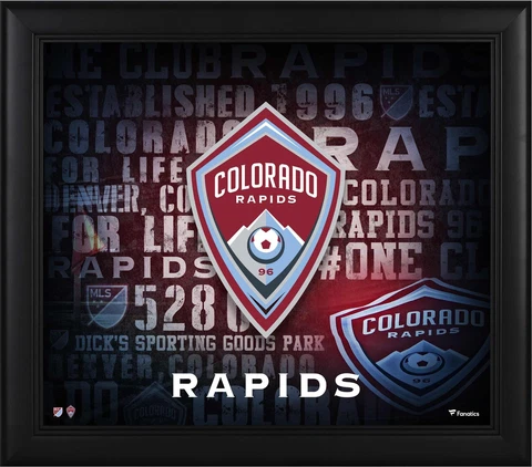Colorado Rapids Framed 15" x 17" Team Heritage Collage Cover