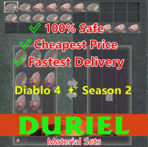 Diablo 4 DURIEL Mats 🔥Shard Agony Mucus Egg Materials ✨Season 2✨PCPSXBOX🚀Fast