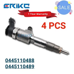 Conjunto de inyector de combustible 4 piezas 0445110488 para Ford 1745052 - Imagen 1 de 8