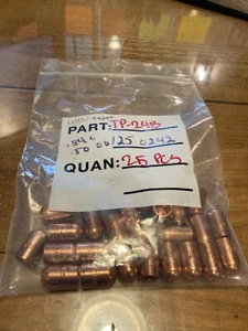 Tapas soldadoras resistentes a electrodos Tuffaloy TP-24B Lote de 25 - Imagen 1 de 3