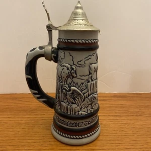 Vintage 1976 AVON Bierstein Alaskan Wildtiere Tiere 299497 blau Keramik Brasilien - Bild 1 von 8