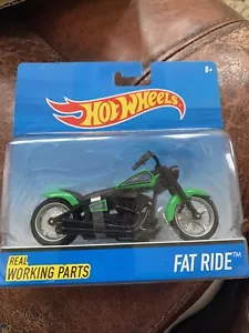 1:18 SCALE FATRIDE MOTORCYCLE STREET POWER HOT WHEELS BIKE imperect package - Picture 1 of 7