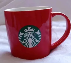 Starbucks Tasse 2021 Red & Classic Green Logo 11 fl. oz Latte Espresso Hot Choc. - Bild 1 von 15