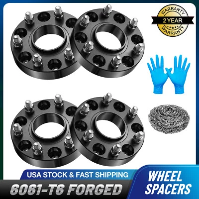 4PCS 1.25" 6x5.5 Hubcentric Wheel Spacers M14x1.5 For 2015-2023 GMC Yukon XL - Image 1 of 4