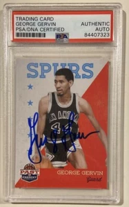 2011 Panini George Gervin Signed Basketball Card #80 PSA/DNA Certified Auto HOF - Picture 1 of 3
