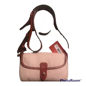 Dooney & Bourke Small East West Crossbody Flap Top Bag Red White NEW 90s Y2k - Picture 1 of 9