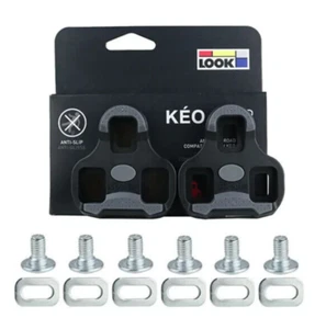 LOOK KEO New Anti-Slip Road Bike Cleats Grip Black 0˚ Float Free Shipping - Picture 1 of 2
