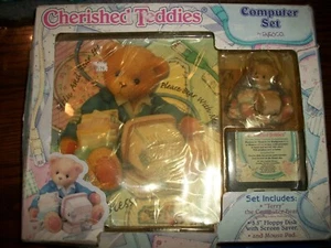 CHERISHED TEDDIES COMPUTER SET, VON ENESCO, TERRY, MAUSPAD, 3,5" DISKETTE - Bild 1 von 6