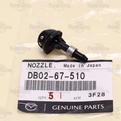New Genuine OEM Mazda Miata MX-6 DB0267510 Front Right = Left Side Nozzle Washer - Image 1 of 4