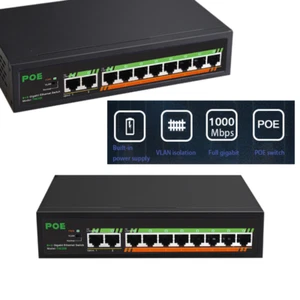 RJ45 Hub Full gigabit POE switch Ethernet Smart Network Switcher VLAN switch - Picture 1 of 9