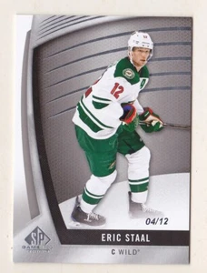 17-18 Sp Game Used Eric Staal /12 Jersey Number Base Minnesota Wild 2017 - Picture 1 of 1