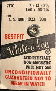 Bestfit Mainspring 713C - For A.S.1001,1023,1030 (1 piece) - Picture 1 of 1