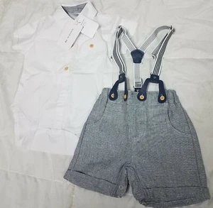 Baby Boys Gentleman Outfits Suits, Overalls Clothes Set, White, 73 CM - Picture 1 of 10