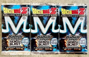3x DBZ CCG BABIDI SAGA SENZU BLAST BOOSTER PACK SEALED VINTAGE DRAGON BALL Z - Picture 1 of 1