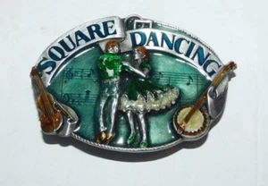GEPFLEGTE 1985 SISKIYOU BUCKLE CO WILLIAMS OREGON SQUARE DANCING GÜRTELSCHNALLE - Bild 1 von 4