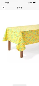 Mainstays 60x84" PEVA Rectangular Tablecloth - Yellow Citrus Fruit - Picture 1 of 3
