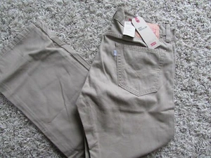 NUOVO JEANS LEVIS 505 TAN REGULAR FIT, GAMBA DRITTA UOMO 32X34 005051167 - Foto 1 di 8
