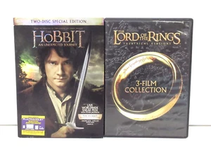 The Lord of The Rings 3-Film Collection & The Hobbit: An Unexpected Journey DVDs - Picture 1 of 1