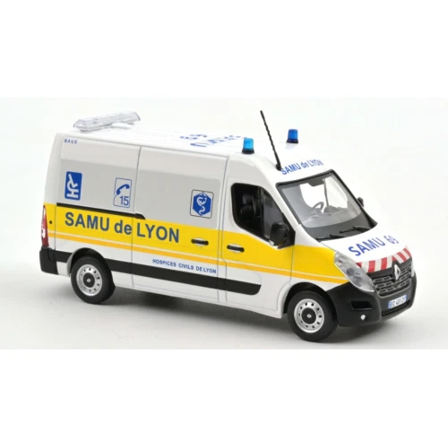 RENAULT MASTER 2014 SAMU DE LYON 1:43 Norev Ambulanze Modellino Nuovo - Immagine 1 di 1