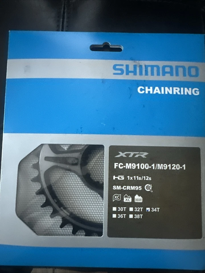 Shimano XTR 12 Speed 34t Direct Mount Chainring SM-CRM95 Mountain Bike Race MTB - Image 1 of 2
