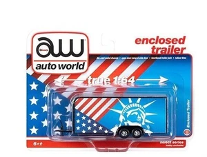 AUTO WORLD, Remorque avec graphique patriotique sous blister, échelle 1/64, A... - Picture 1 of 2