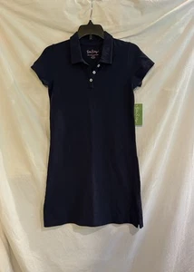 Lilly Pulitzer Girls Large 8-10 True Navy Polo Short Sleeve Mesh Dress NWT - Picture 1 of 10