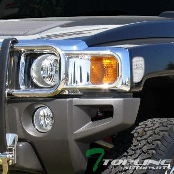 Topline For 2006-2010 Hummer H3/H3T Chrome Side Marker Fender Corner Light ks Foto 1 de 2