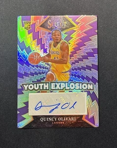 2024-25 Select Quincy Olivari Youth Explosion Silver Prizm Auto (RC) #YE-OLI - Foto 1 di 12